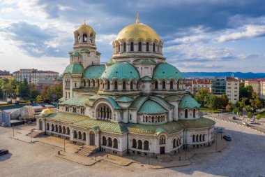 Bulgaristan 'ın Sofya kentindeki Katedral Aziz Alexander Nevski. Bulgaristan 'da Seyahat