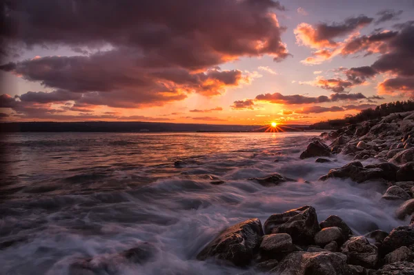 Sunset over the sea — Stock Photo, Image