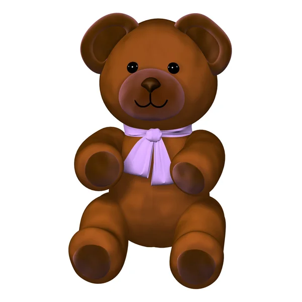 Cute brown teddy bear toy — Stock Photo, Image