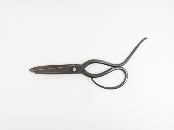 Nożyczki, nożyce krawieckie krawiec żelaza byłej sędziwy — Zdjęcie stockowe
