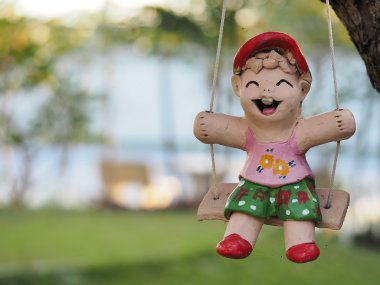 Bebek soyunma bahçe dekore edilmiş