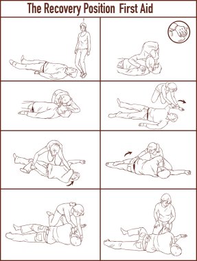 vektör illlustration kurtarma konumu (ilk yardım)
