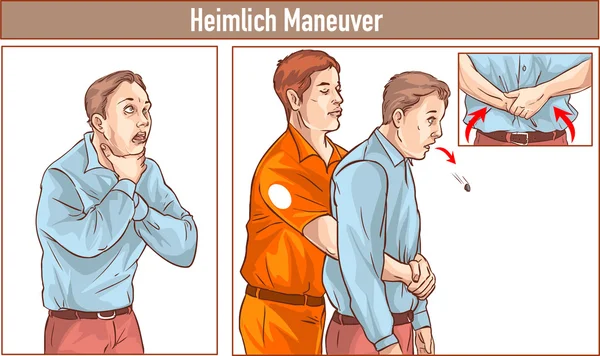 Clip Art of One man achter het bewuste slachtoffer met zijn staat — Stockvector