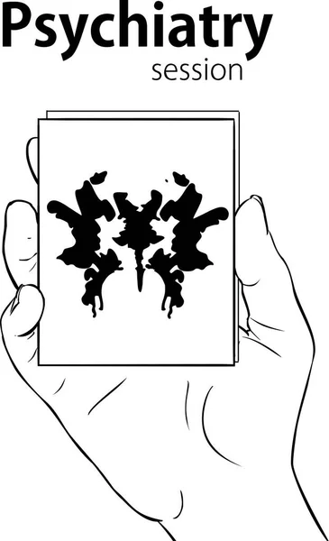 Rorschach Inkblot Prueba Imagen Vectorial Aleatoria — Vector de stock