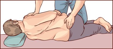 body chiropractic adjustment clipart