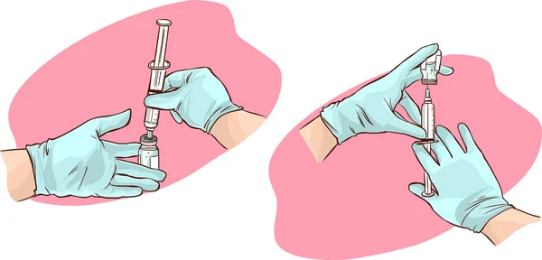 eller bir doktor enjeksiyon yönetmek