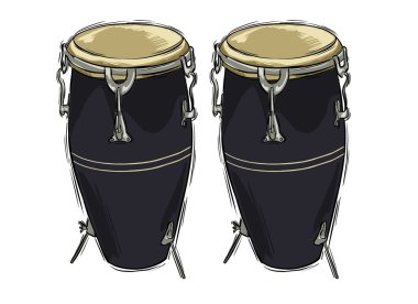 vector illustration of a tumba drawing clipart