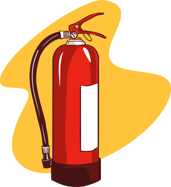Vektorové ilustrace hasicí — Stockový vektor