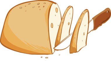 Bir vektör çizim ekmek