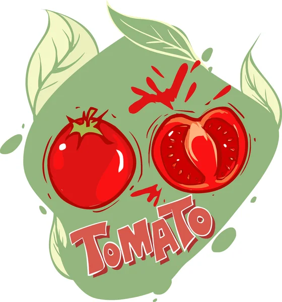 Ilustraciones de símbolos de tomate — Vector de stock