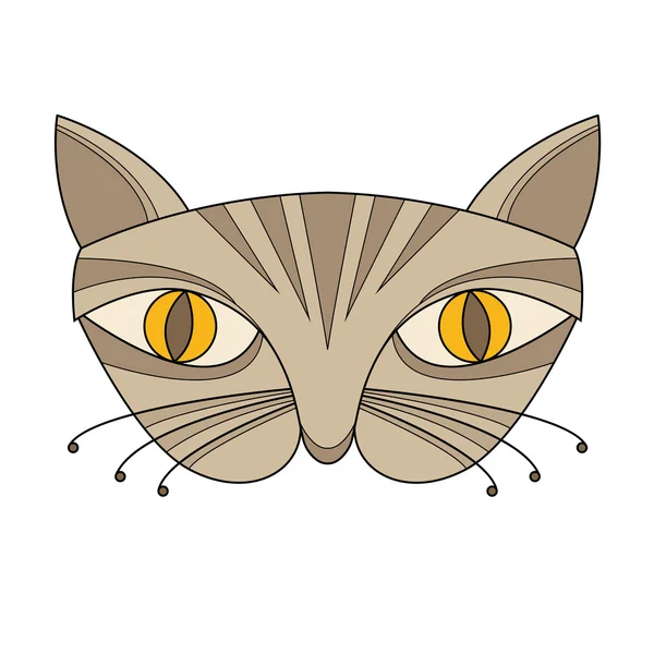 Vettore maschera gatto — Vettoriale Stock