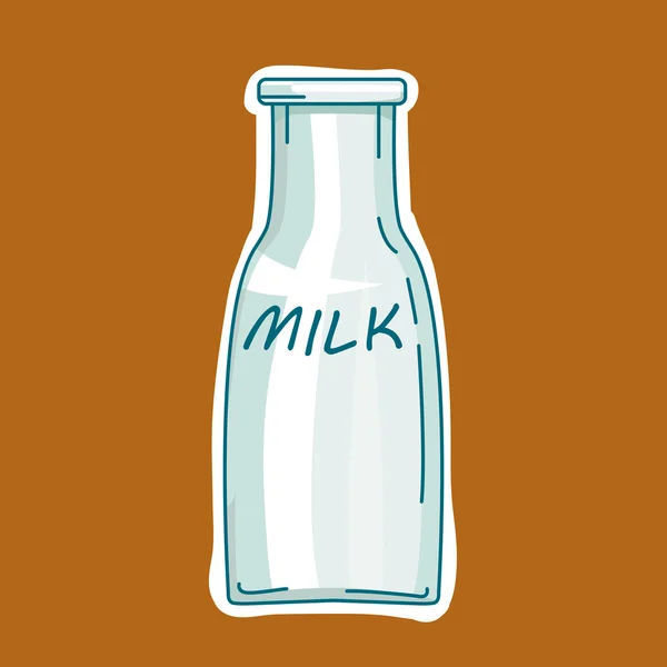 Isolated milk bottle — Stock Vector
