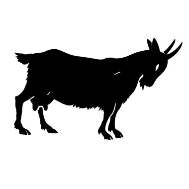 keçi boynuzlu siluet