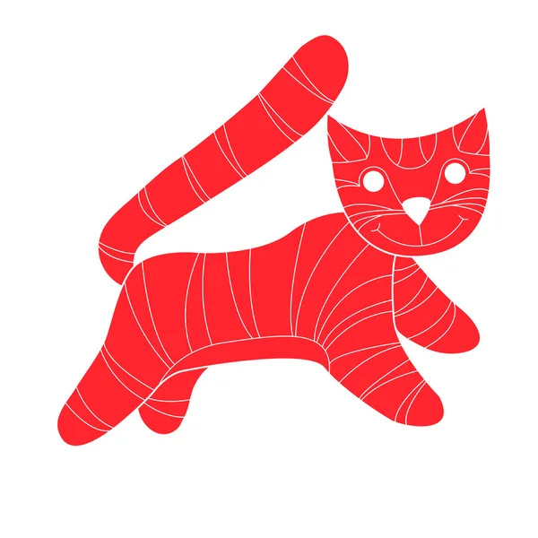 Cat decorative vector illustration — Stock Vector