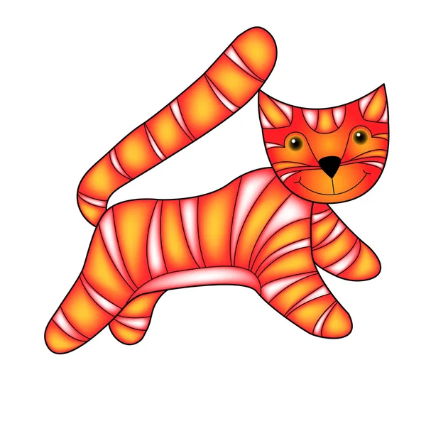 Cat decorative vector illustration — Stock Vector