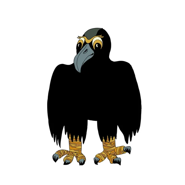 Illustrazione del vettore del corvo — Vettoriale Stock