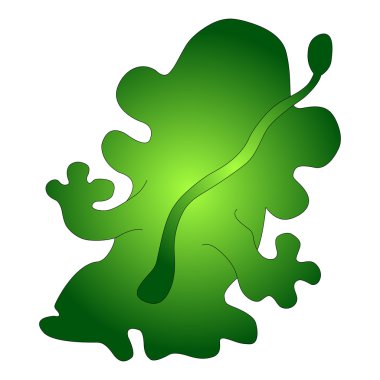 yeşil canavar mutant izole