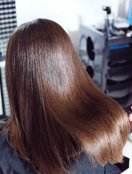 Brown Hair. Beautifu Healthy Long Hair — Stock Photo, Image