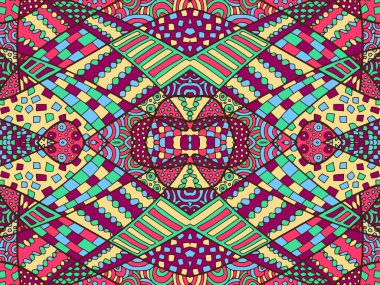 Zentangle soyut arka plan renkli 2
