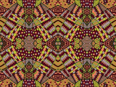 Zentangle süsleme Retro arka plan 4