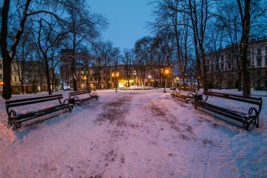 kış geceleri Şehir Parkı