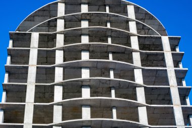 Modern şehir bina inşaat altında.