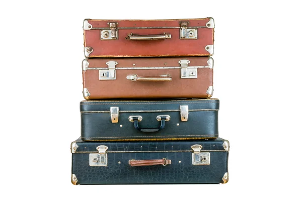 Conjunto de maletas viejas . — Foto de Stock
