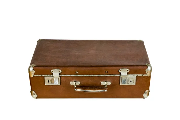 古いよれよれのスーツケース. — ストック写真
