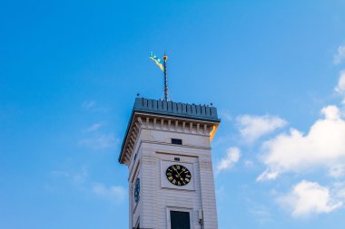 Lviv city hall tower.