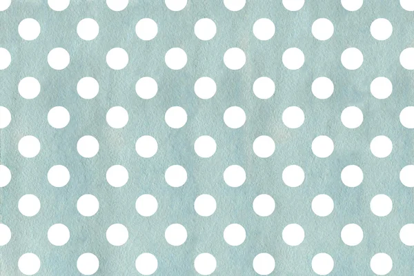 White dots on blue watercolor background. — 图库照片