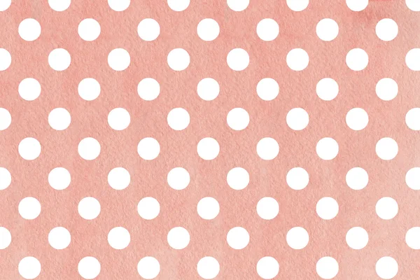 White dots on pink watercolor background. — Stock Photo, Image