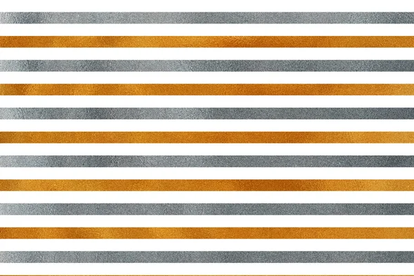 Golden and silver striped background. — Stock Photo, Image