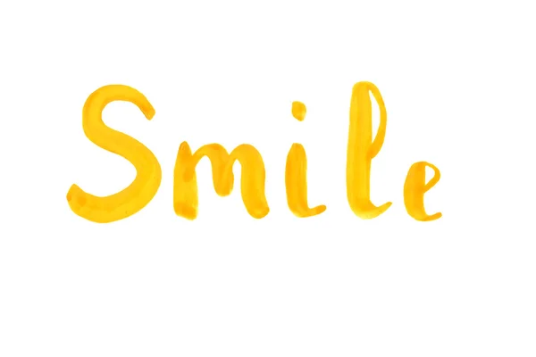 A palavra sorriso. Cartas . — Fotografia de Stock