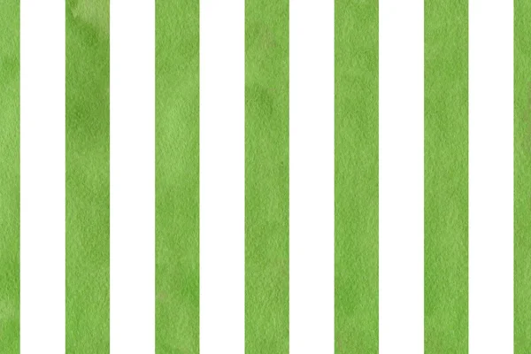 水彩の緑の縞模様の背景. — ストック写真