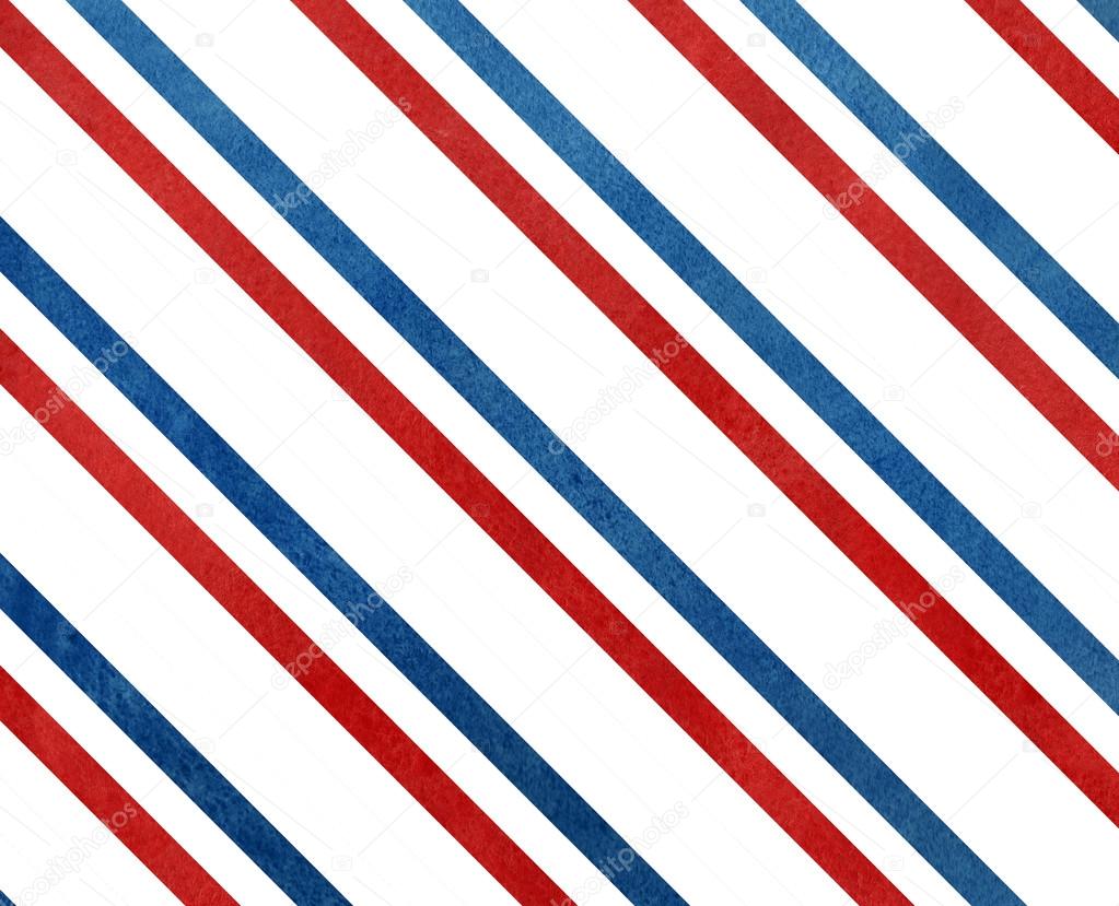 Watercolor dark blue and red striped background. Stock Photo by  © 115097972