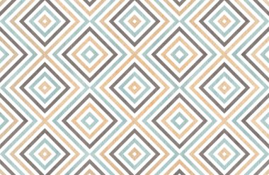 Mavi, gri ve bej renklerde geometrik desen.