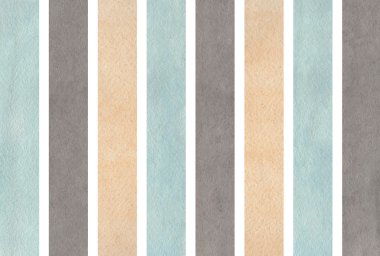 Sulu Boya bej, gri ve mavi çizgili arka plan.