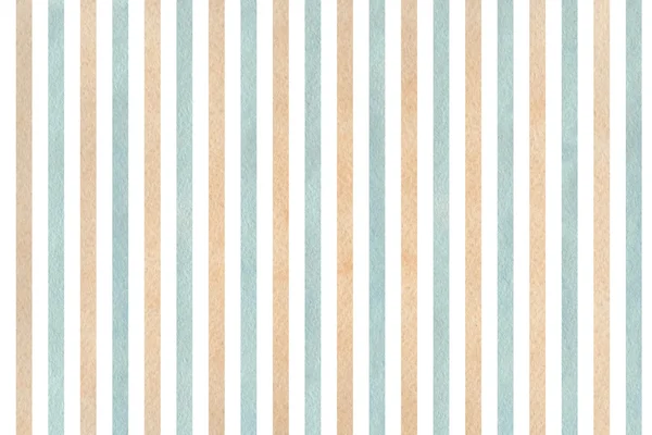 Watercolor beige and blue striped background. — Stock Photo, Image