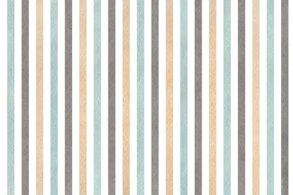 Watercolor beige, gray and blue striped background. — Stock Photo, Image