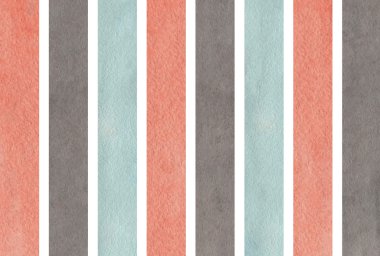 Suluboya pembe, mavi ve gri çizgili arka plan.