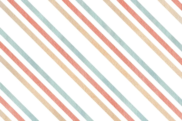 Watercolor pink, beige and blue striped background. — Stock Photo, Image