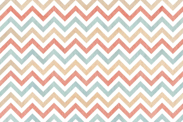 Watercolor pink, beige and blue stripes background, chevron. — Stock Photo, Image
