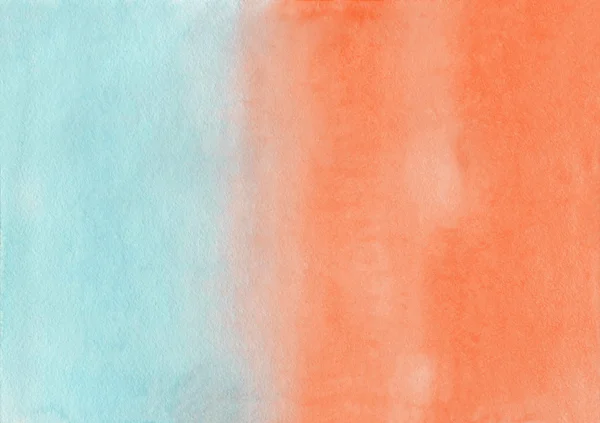 Abstract orange and blue watercolor background