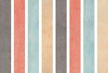 Suluboya gri, pembe, bej ve mavi çizgili arka plan.