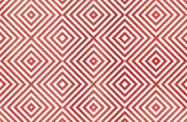 Kırmızı renkli geometrik desen.