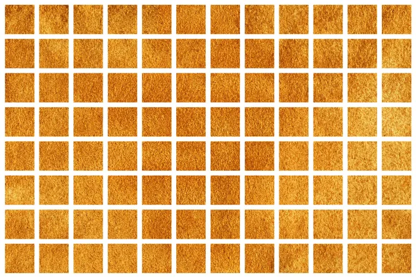 Arany négyzetek fehér alapon. — Stock Fotó