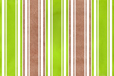 Sulu Boya kahverengi ve yeşil şeritli arka plan.