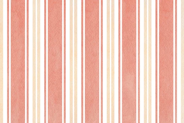 Aquarell beige und rosa gestreifter Hintergrund — Stockfoto