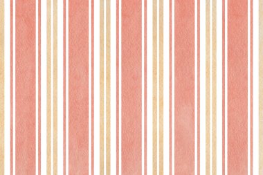 Sulu Boya bej ve pembe çizgili arka plan