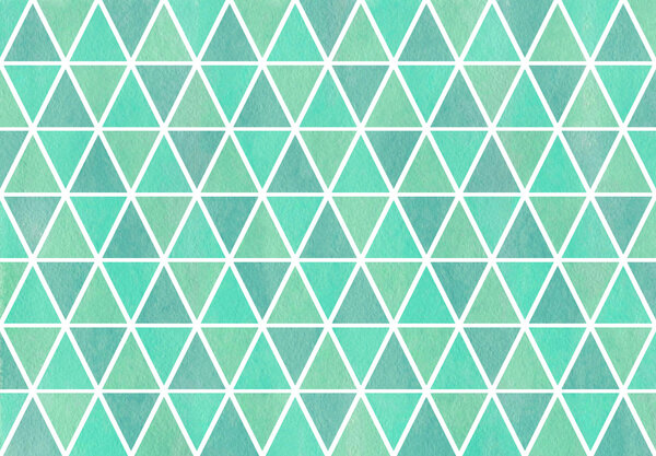 Watercolor triangle pattern.
